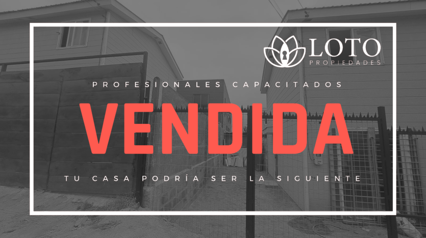 VENDIDA nueva casas
