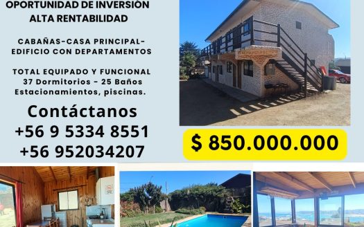 Excelente oportunidad de inversión conjunto turístico operativo